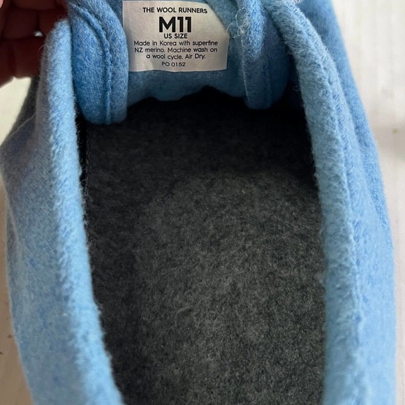 Allbirds The Wool Runners Men’s Light Blue Low Top Running Sneaker Shoe Size 11M - Picture 10 of 12